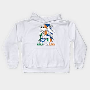 Cailín gaeilge Half Irish Girl Ireland Scotland Irish Girls Kids Hoodie